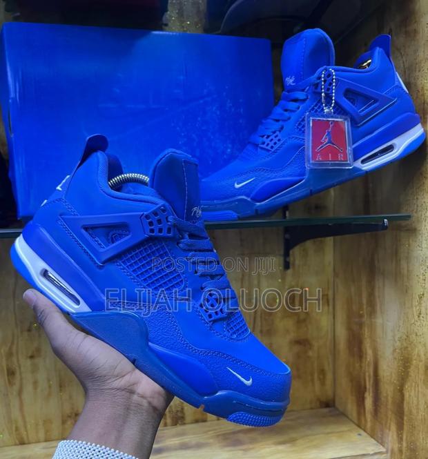 Jordan 4 Nigel Retro Brick by Brick - 'Royal'Blue - main view
