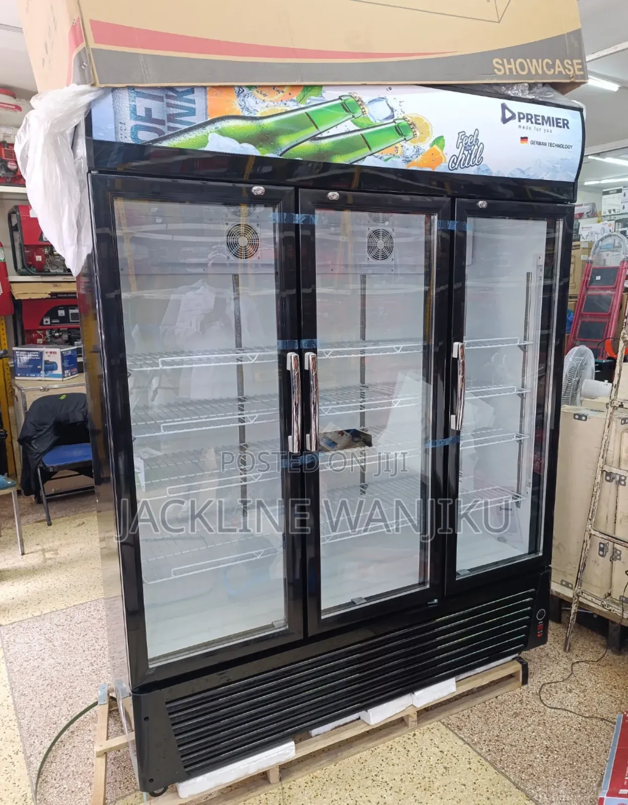 1080l Showcase Chiller Machine / Soda Display Fridge