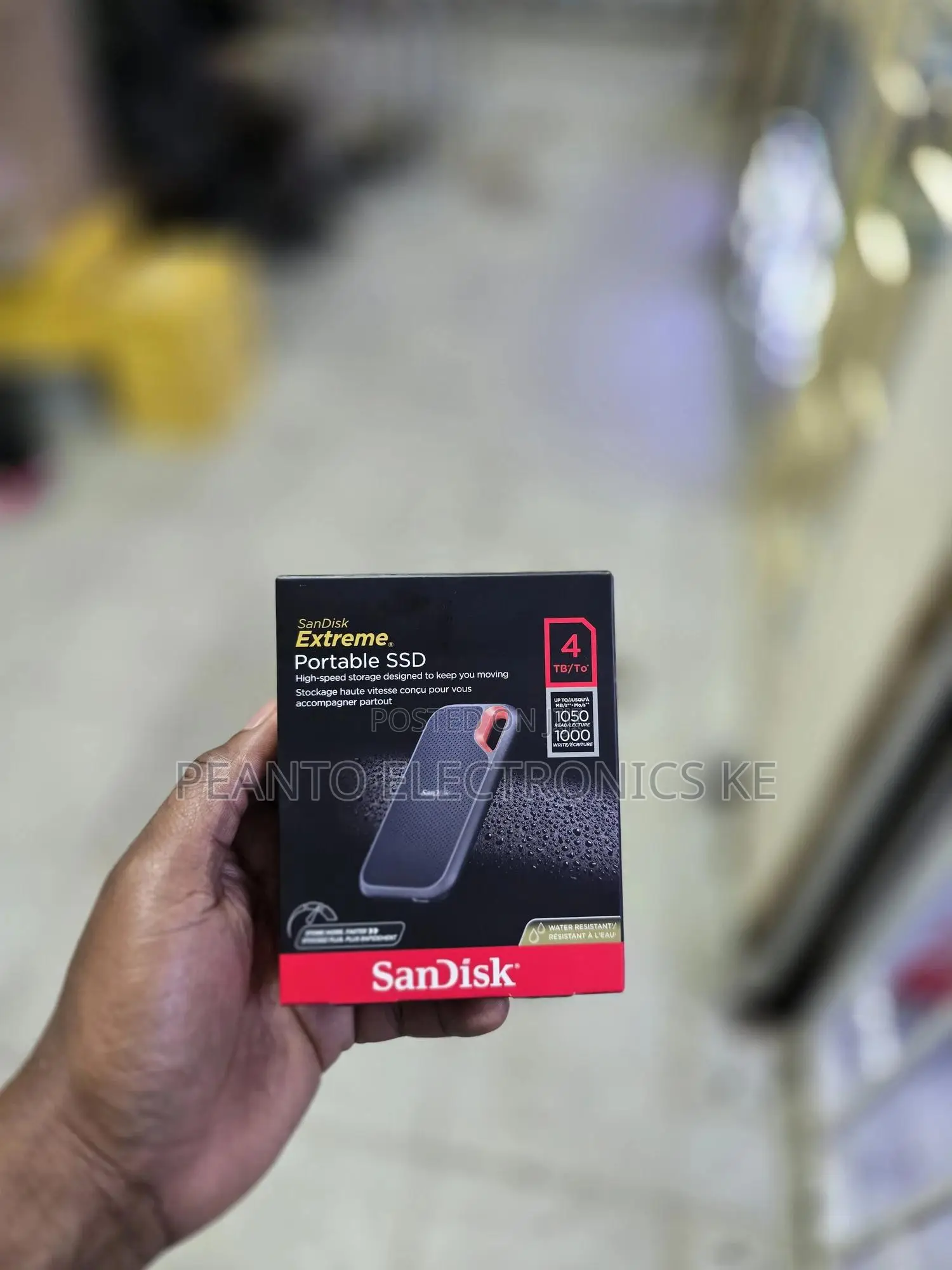 Sandisk 4tb Extreme Portable Ssd V2 (Black)