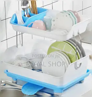 Adjustable Plastic Kitchen Dish Rack