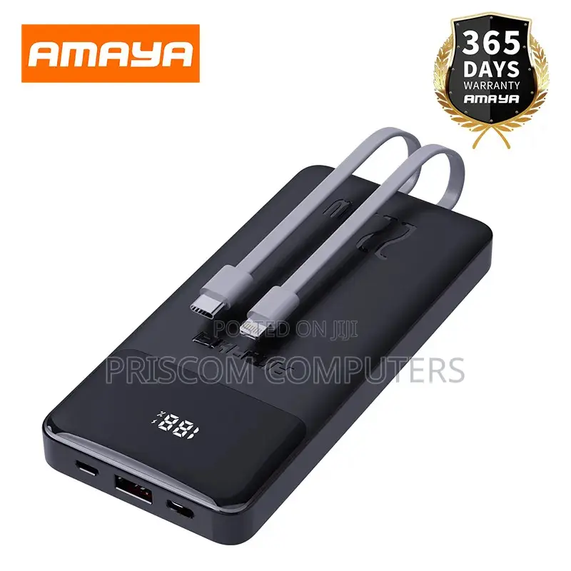 Apb-P219 10,000mah High Capacity Amaya Power Bank With Charging Cables