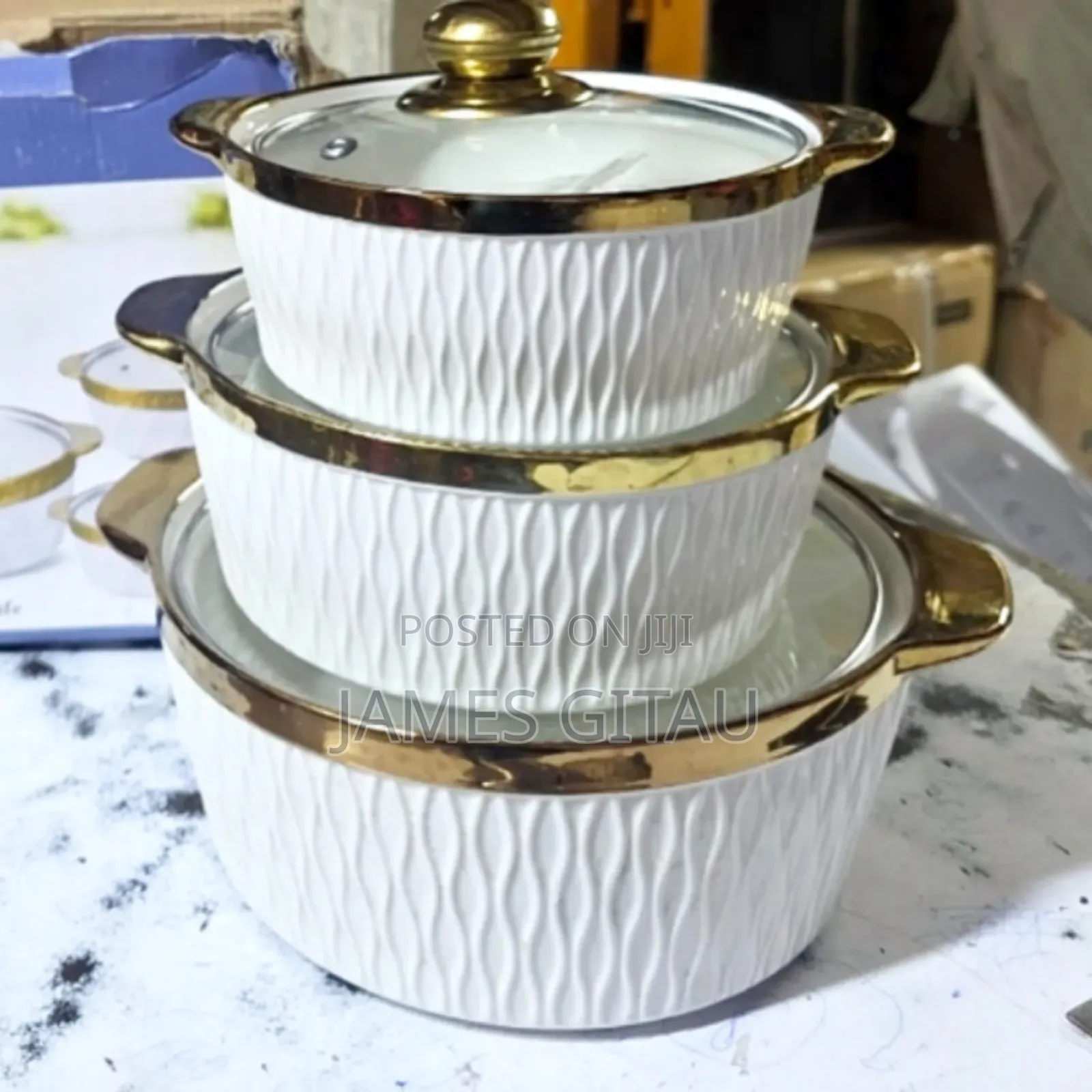 3pcs Ceramic Pots