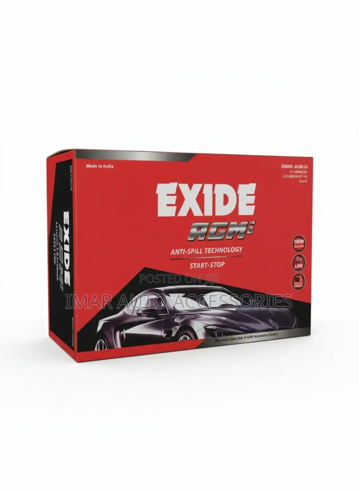 Din100 Agm Exide Battery | Made in India | High Performance Durable