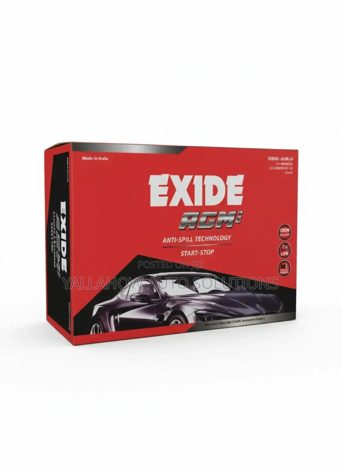 Din100 Agm Exide Battery | Made in India | High Performance Durable