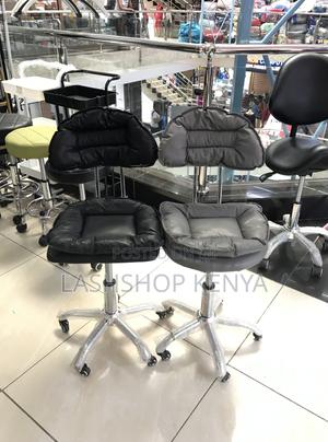 Adjustable Manicure Chair With Backrest Wheels - main view