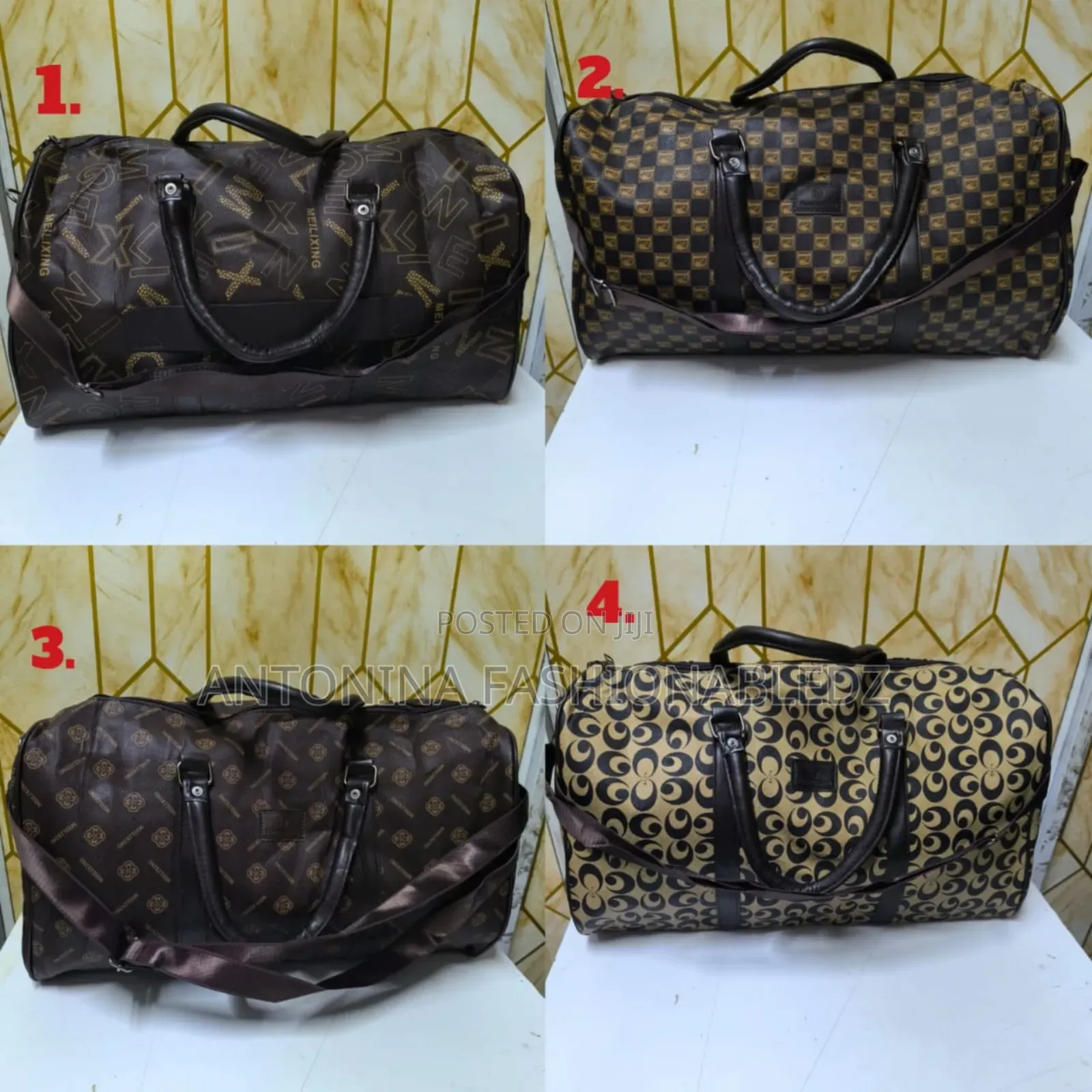 Leather Duffle Bag/ Travelling Bag
