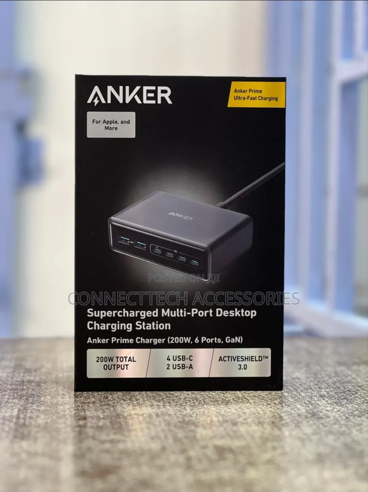Anker Prime Charger, 200w 6-port Gan Charging Station