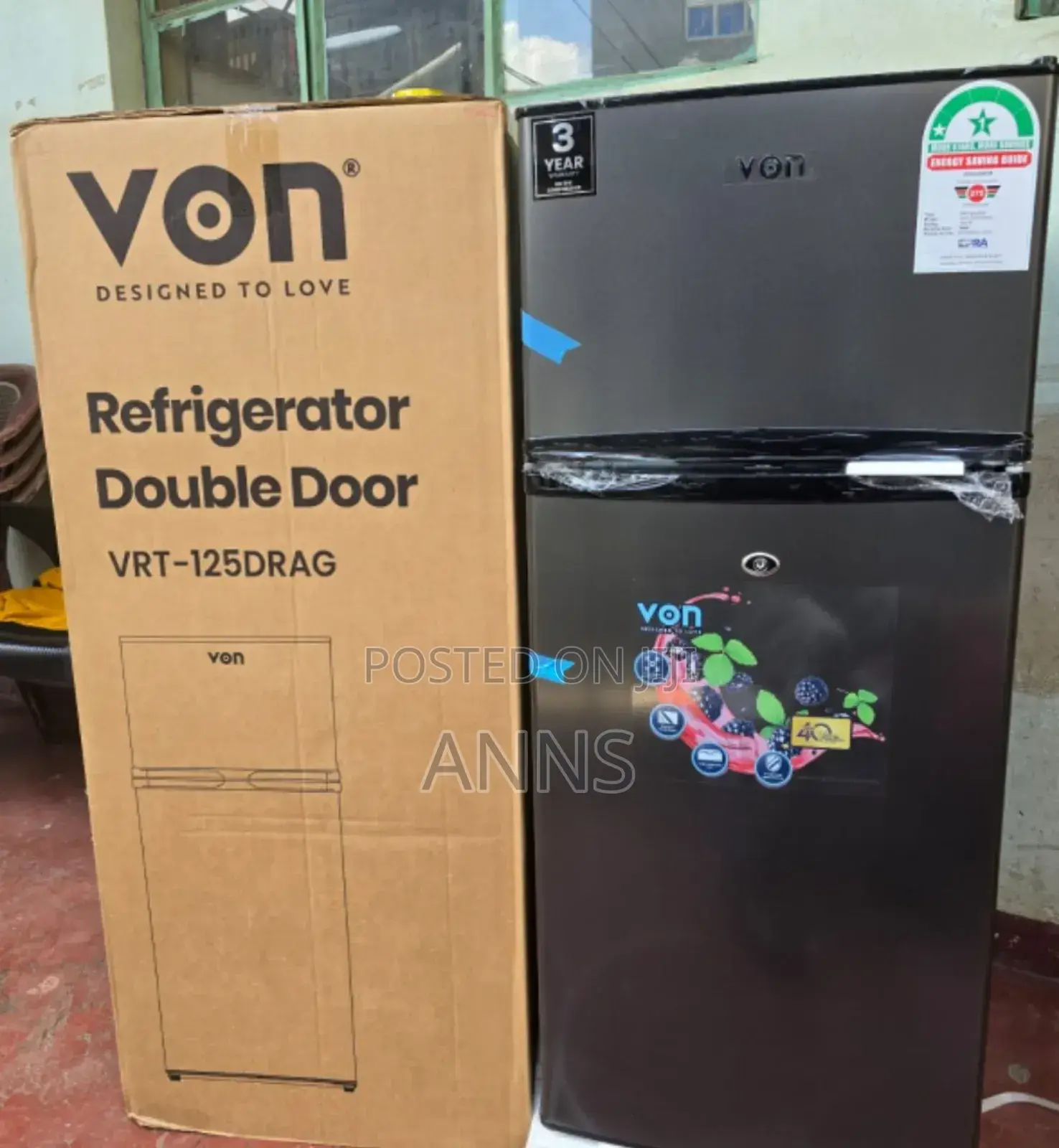 Von 125litres Fridge Non Frost