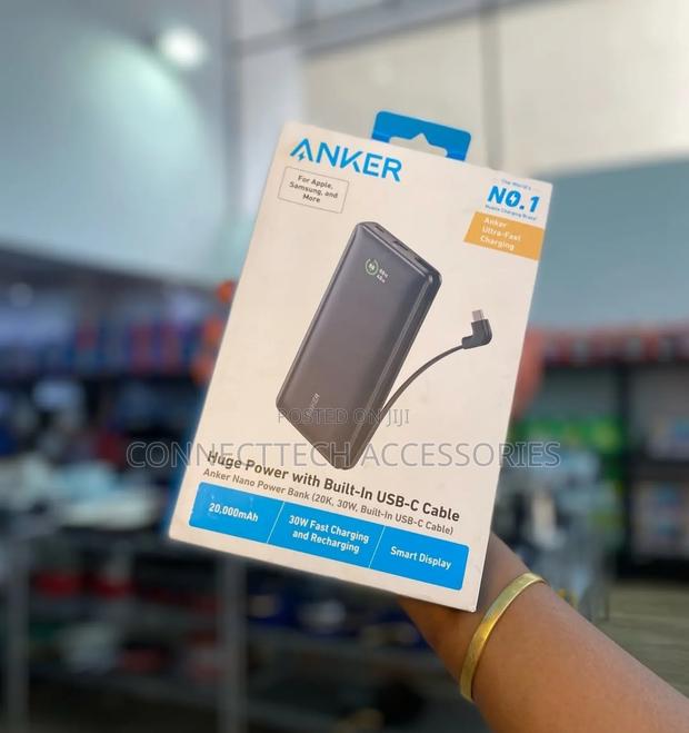 Anker Zolo Powerbank 20000mah With A Built-in Usb-c Cable - thumbnail 2