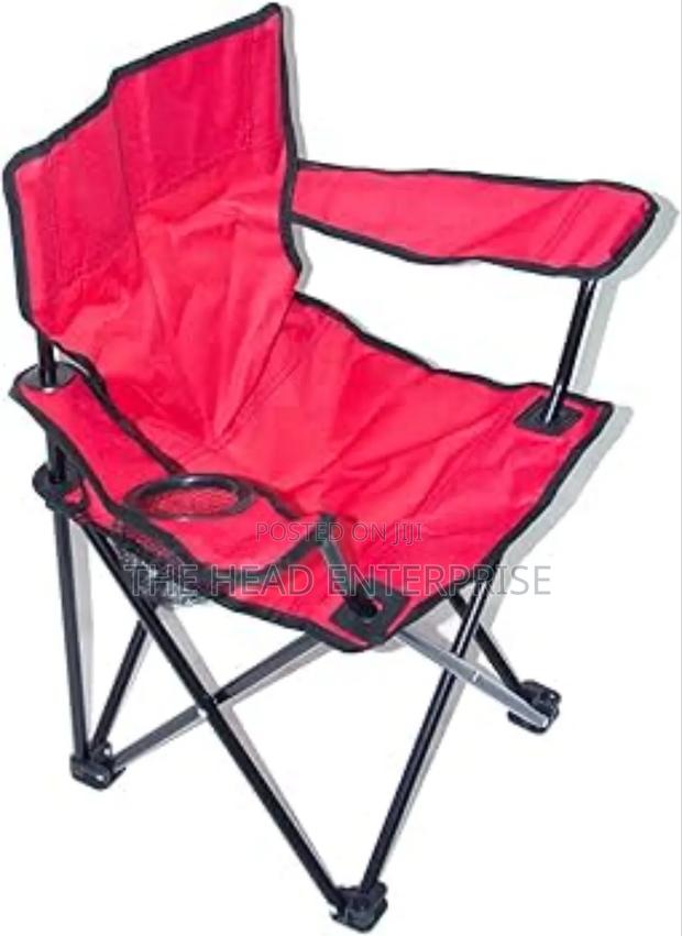 Foldable Camping Seats Red Available - main view