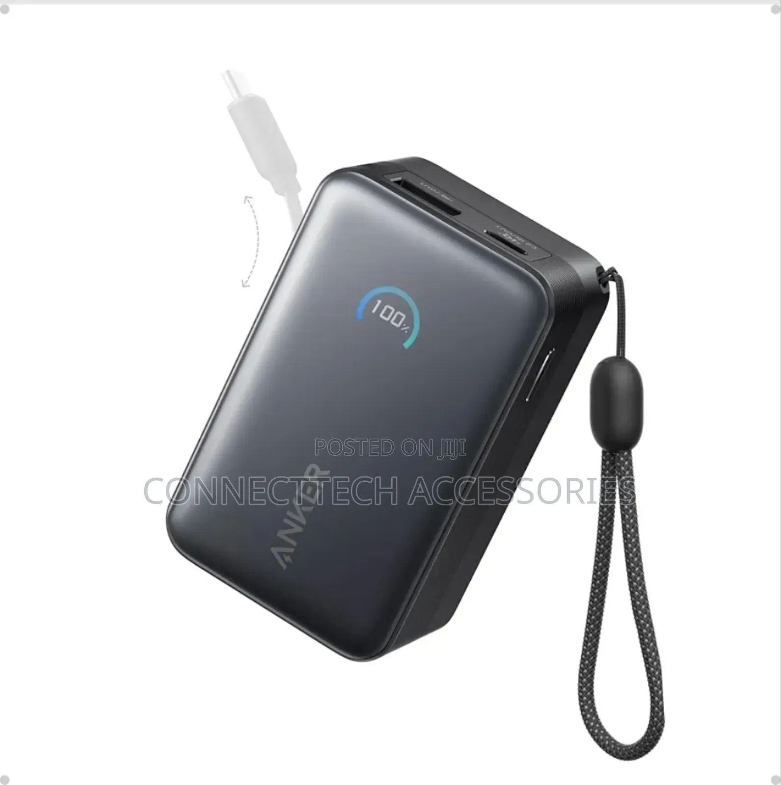 Anker Nano Power Bank (10k, 45w, Comes With A Retractable Usb-c Cable)