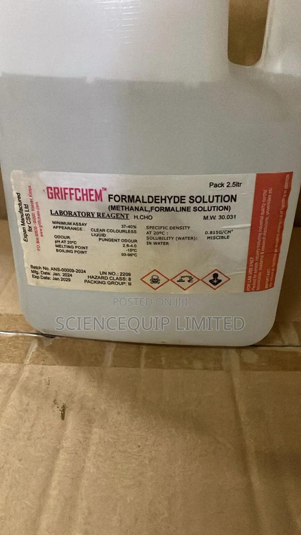 Formaldehyde 37-41% Formalin Solution 2.5lt Lr Griffchem - main view