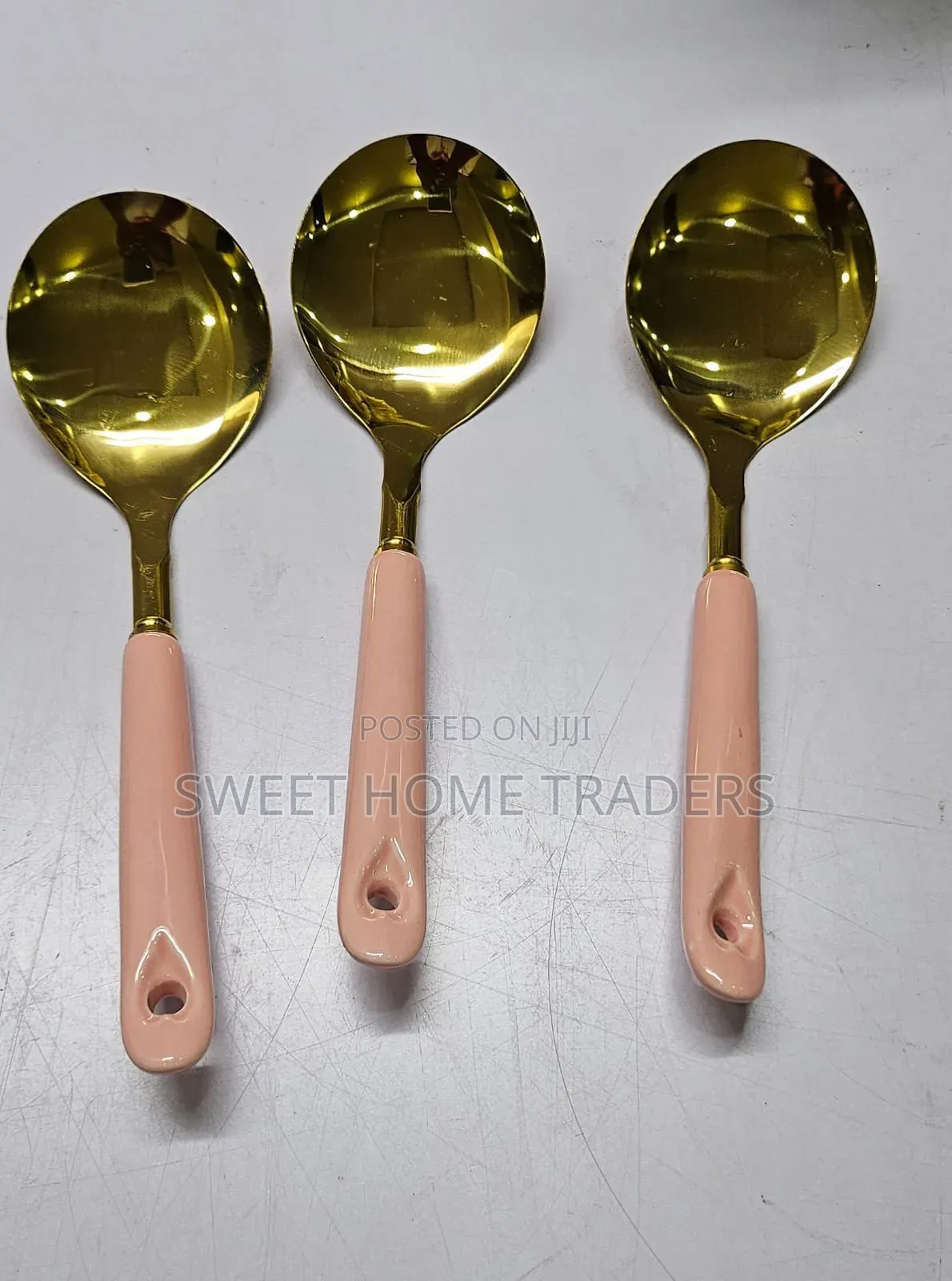 *Single High Quality Golden Serving Spoon
