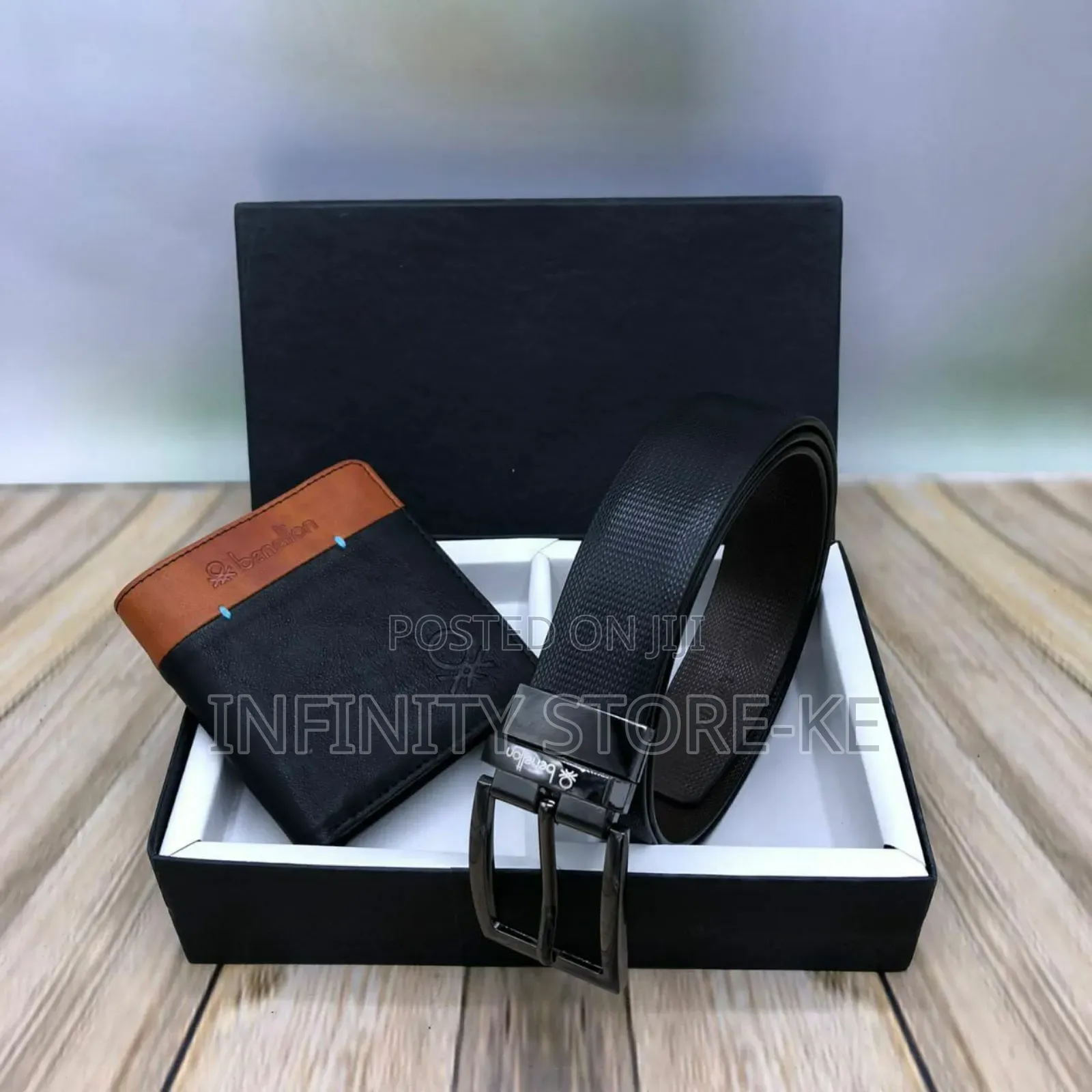 Luxurious Men Belt and Wallet Gift Set