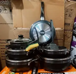 Great Star (Tc Model ) 14 PCS Nonstick Sufuria Cookware Set