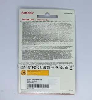 64gb Sandisk Sd Memory Card