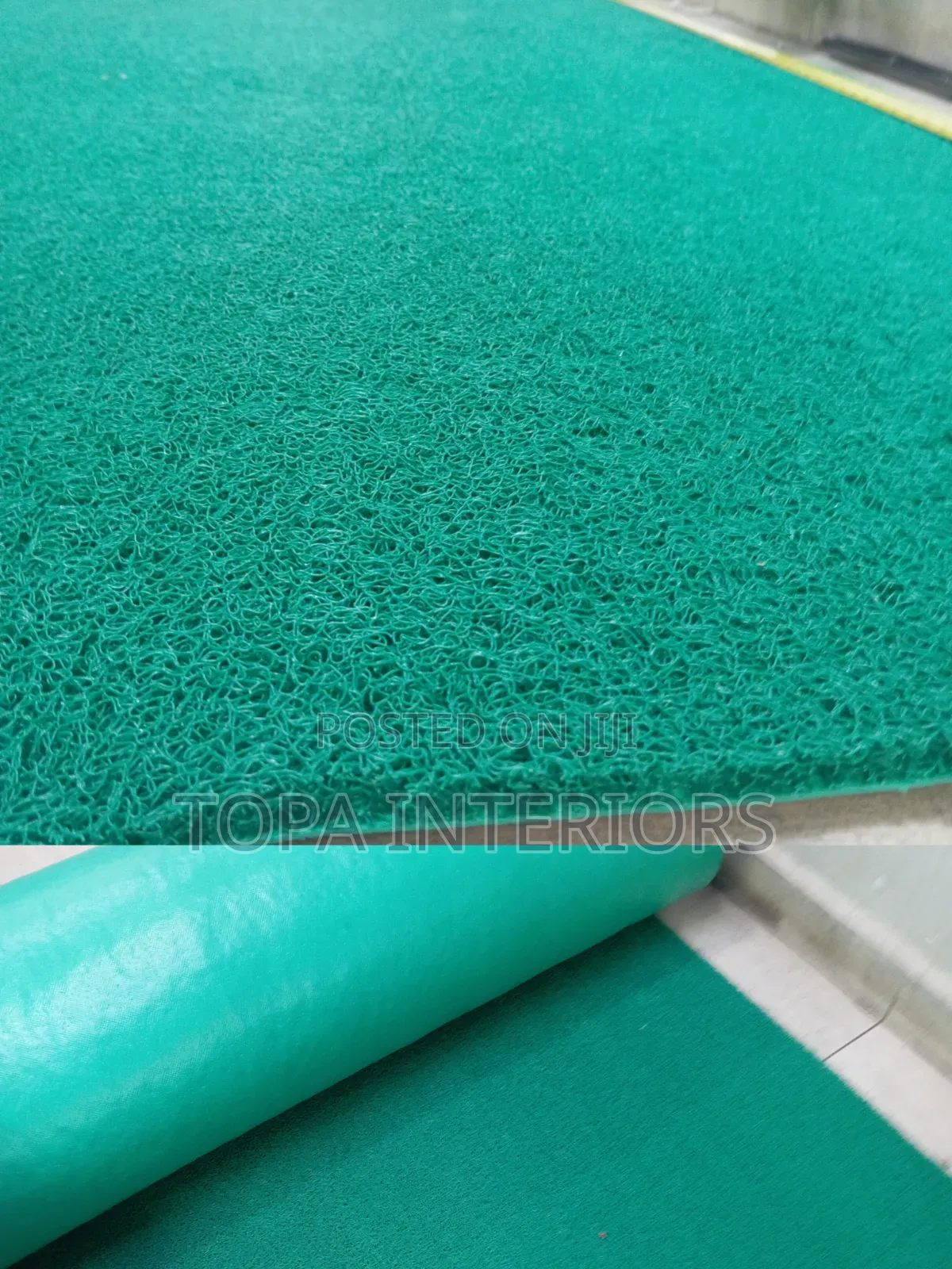 12mm Thick Green PVC Antislip Coil Mats for Outdoor Entrance Mats