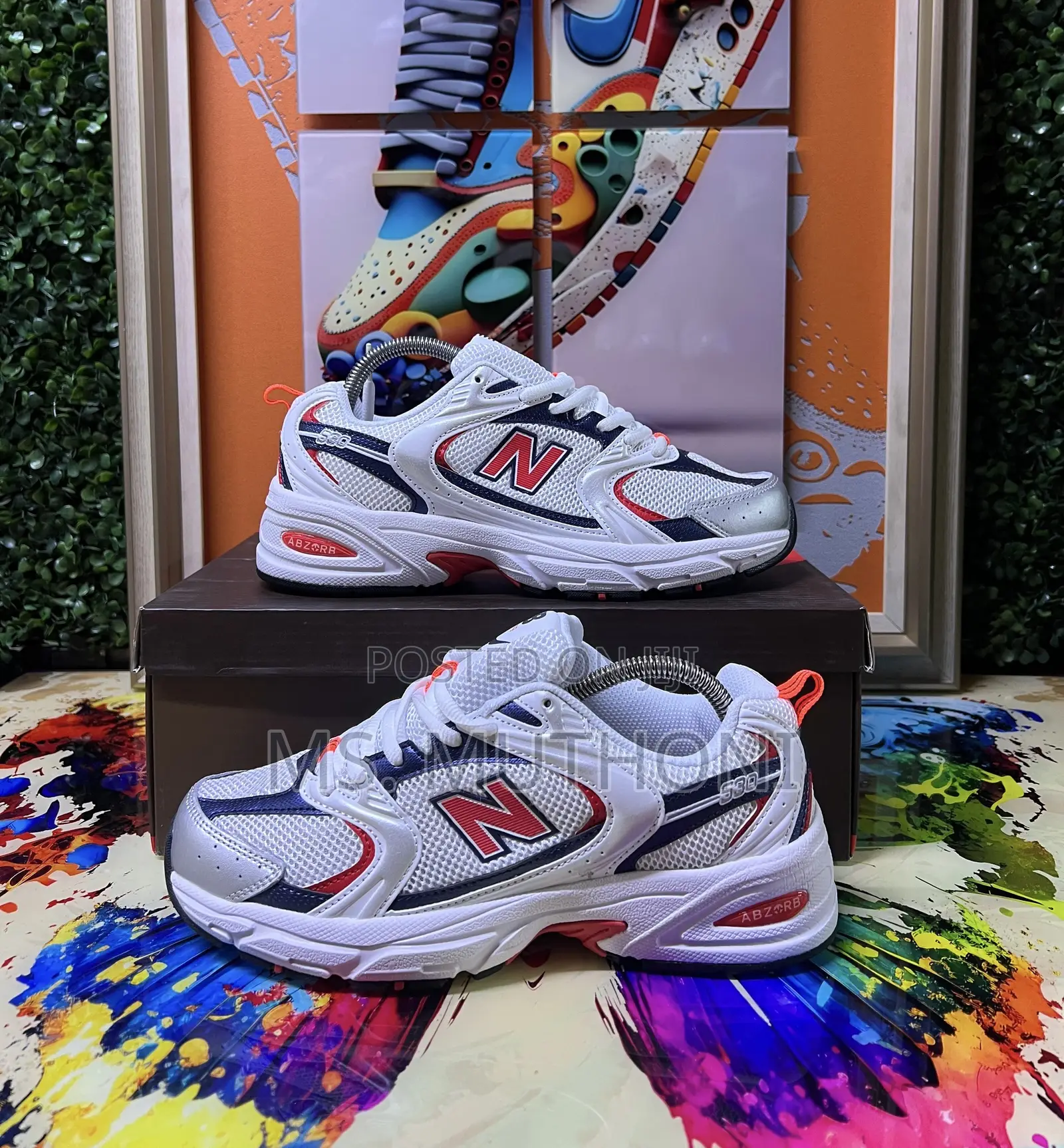 New Bal at Nce 530 B/White Sizes:36-43
