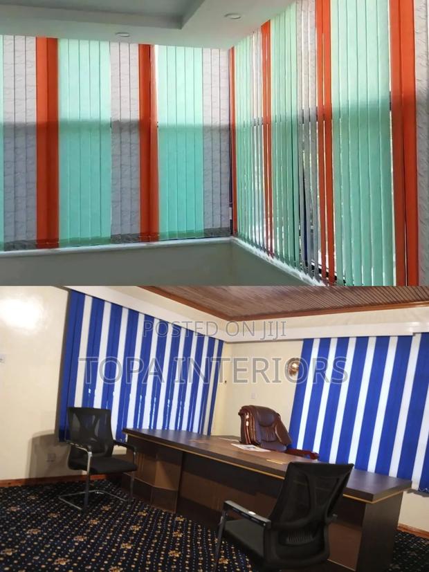 Office Privacy Curtains Vertical Office Blinds Inclusive of Fitting