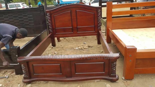 5x6 Classic Carved Wooded Bed on Sale - Payment on Delivery
