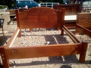 5x6 Safari-Themed Wooden Bed - Free Delivery