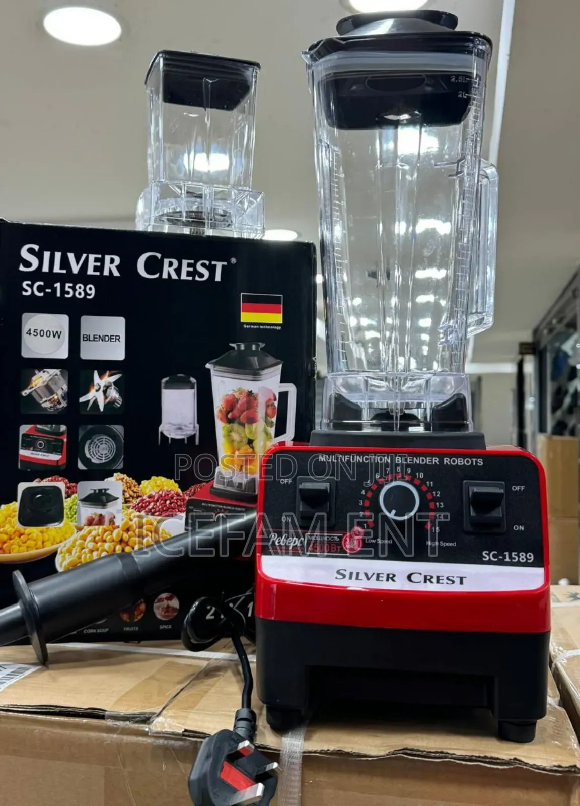 Silver Crest Blender/4500w Commercial Blender