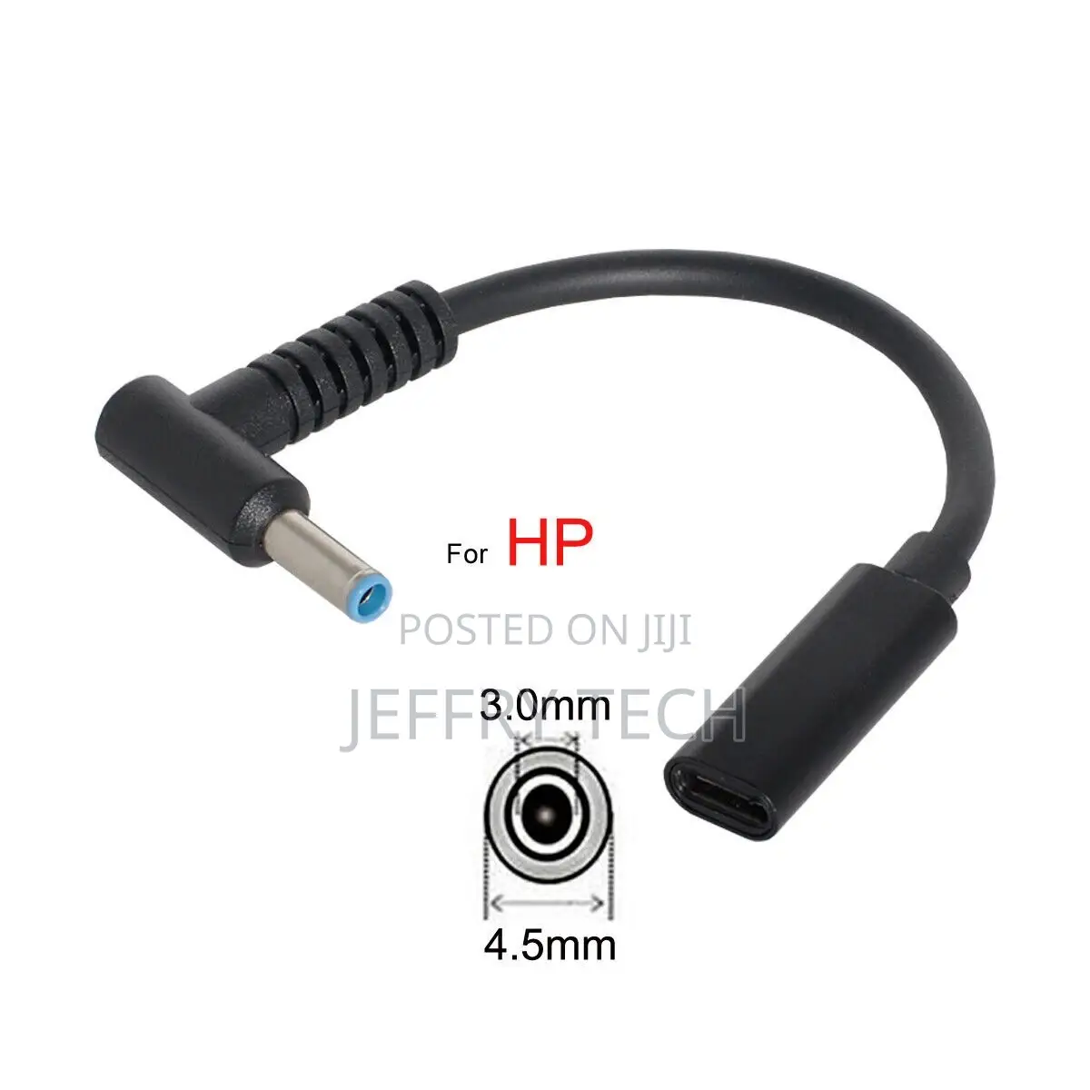 Hp Laptop Charging Cable Type-C Female to 4.5x3.0 Blue Pin Male (Type