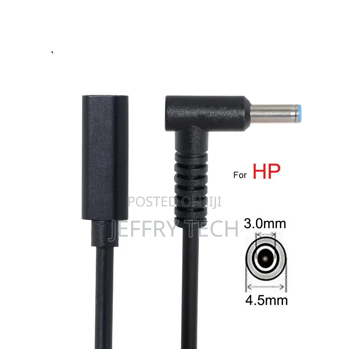 Hp Laptop Charging Cable Type-C Female to 4.5x3.0 Blue Pin Male (Type