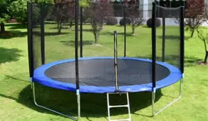 12ft Kids and Adults Heavy Duty Trampoline Strong Steel Frames Safety