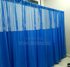 Room Divider Blue Hospital and Clinic Partitioning Curtains