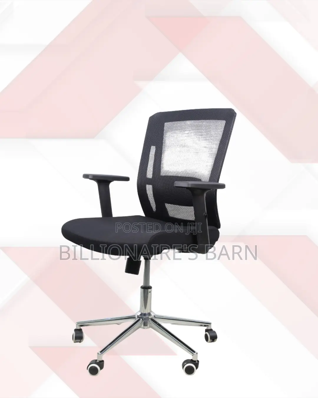 The Barn Origin Mid-back Chrome Chair | Sleek Design, Strong Build