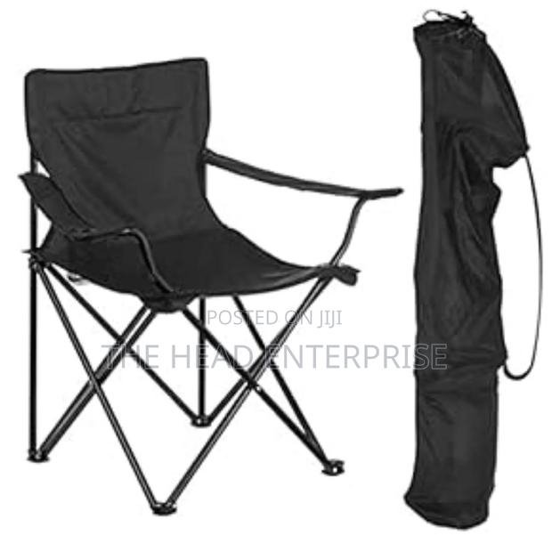 Black Foldable Seat With a Cupholder New - main view