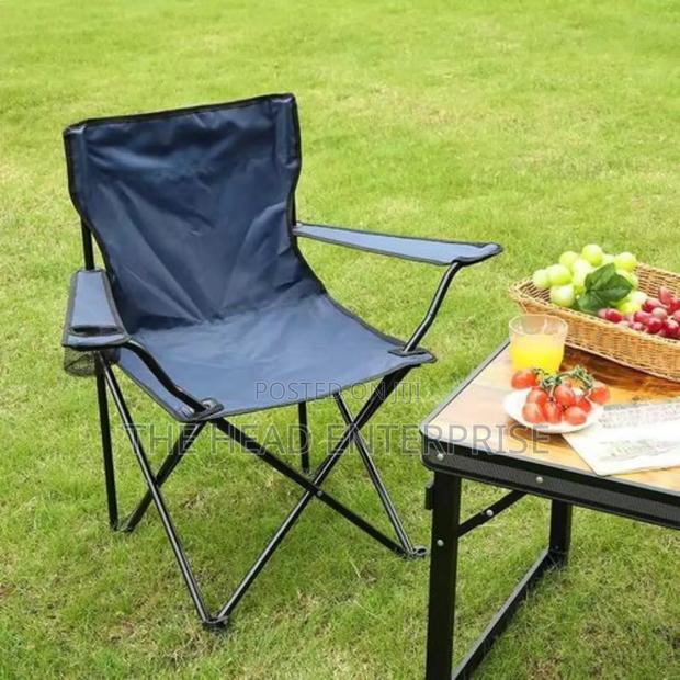 Dark Blue Foldable Seat Outdoor Best Travelling Seat - main view