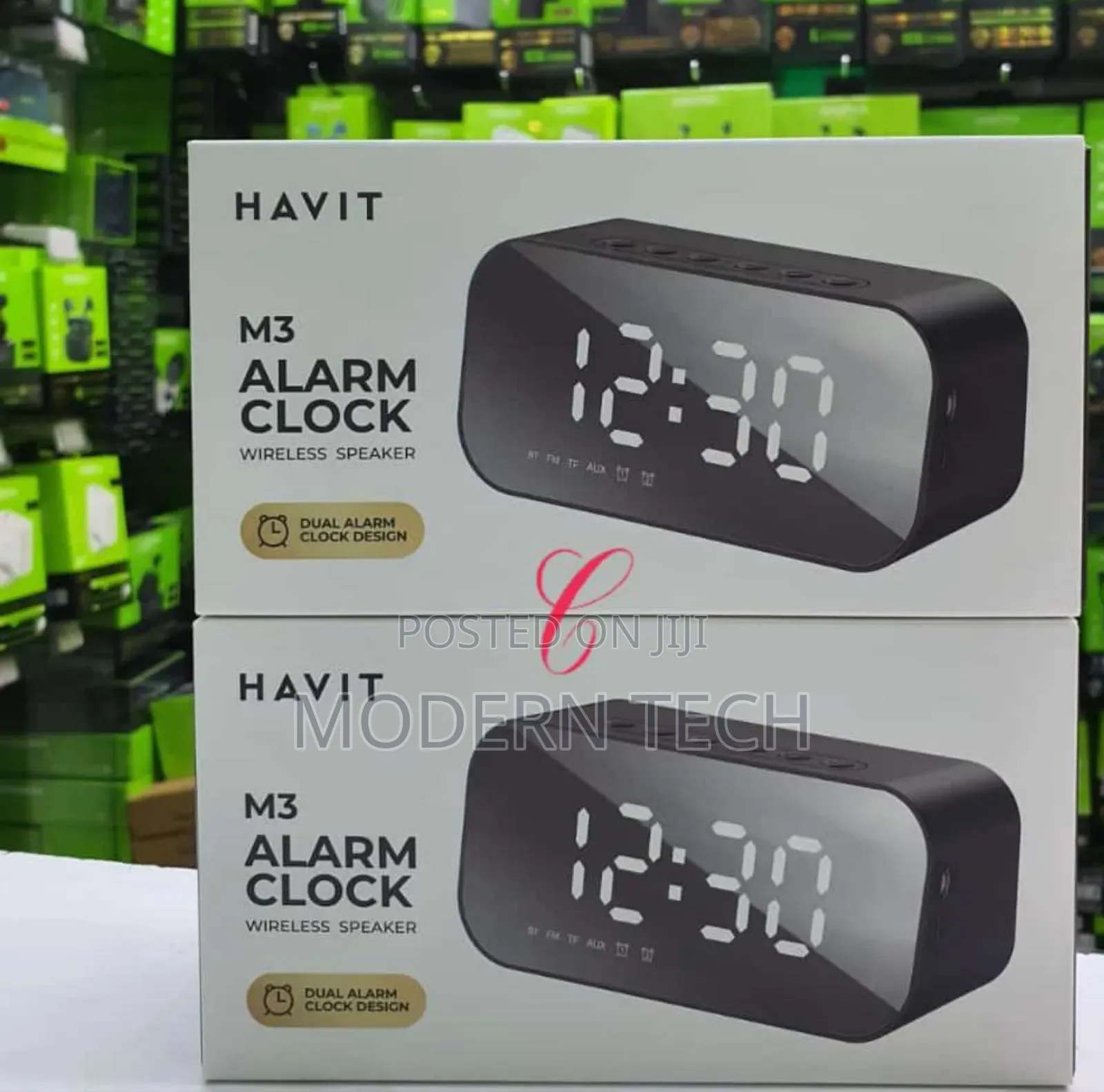 Havit Hv-M3 Multi-Function Portable Alarm Clock Bluetooth Speaker
