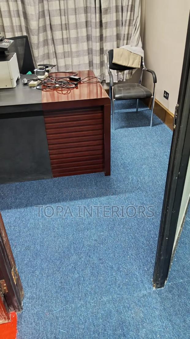 Blue Delta Wall to Wall Carpets for Office Floor Decoration - main view