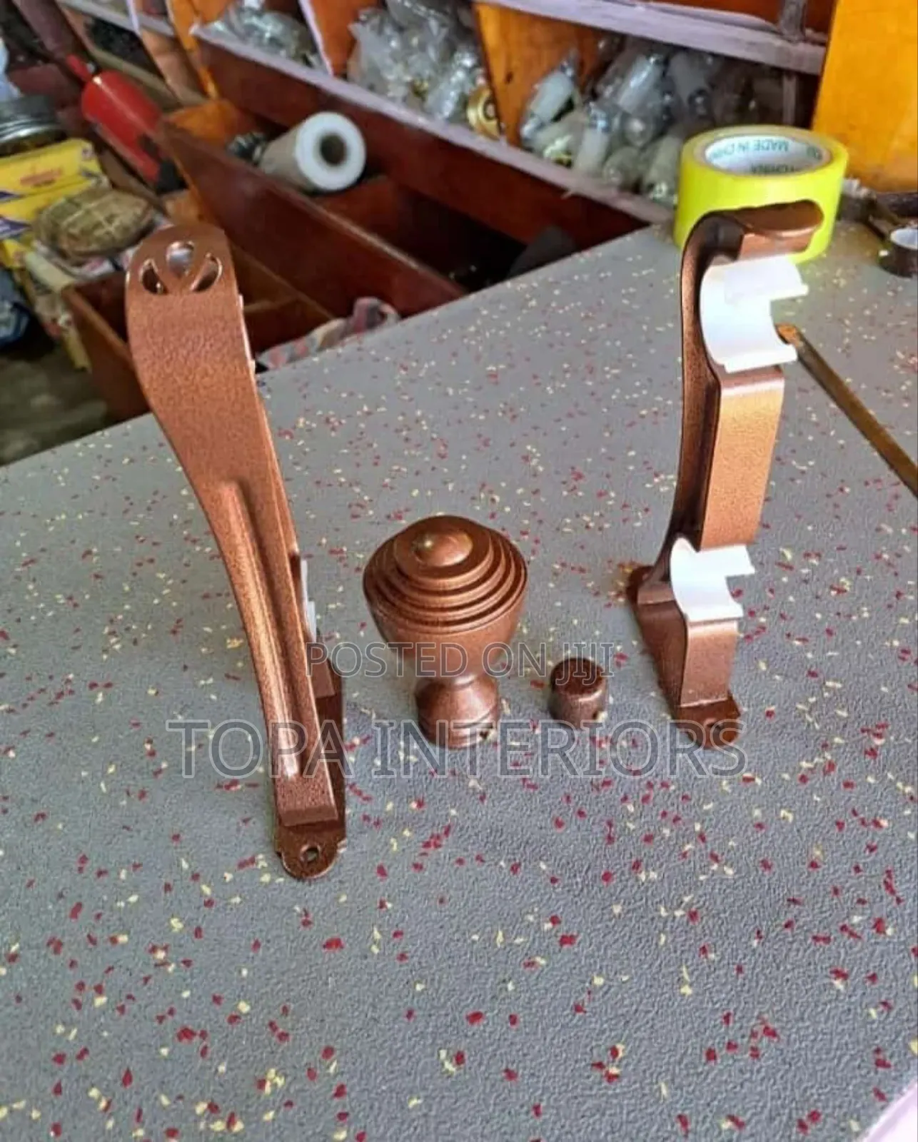 Powder Coated Jua Kali Curtain Rods Accessories
