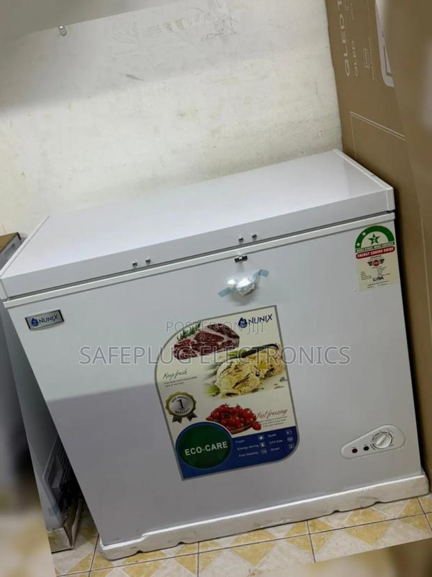 Nunix 200l Deep Freezer - Lockable Lid, 5-Year Warranty!"
