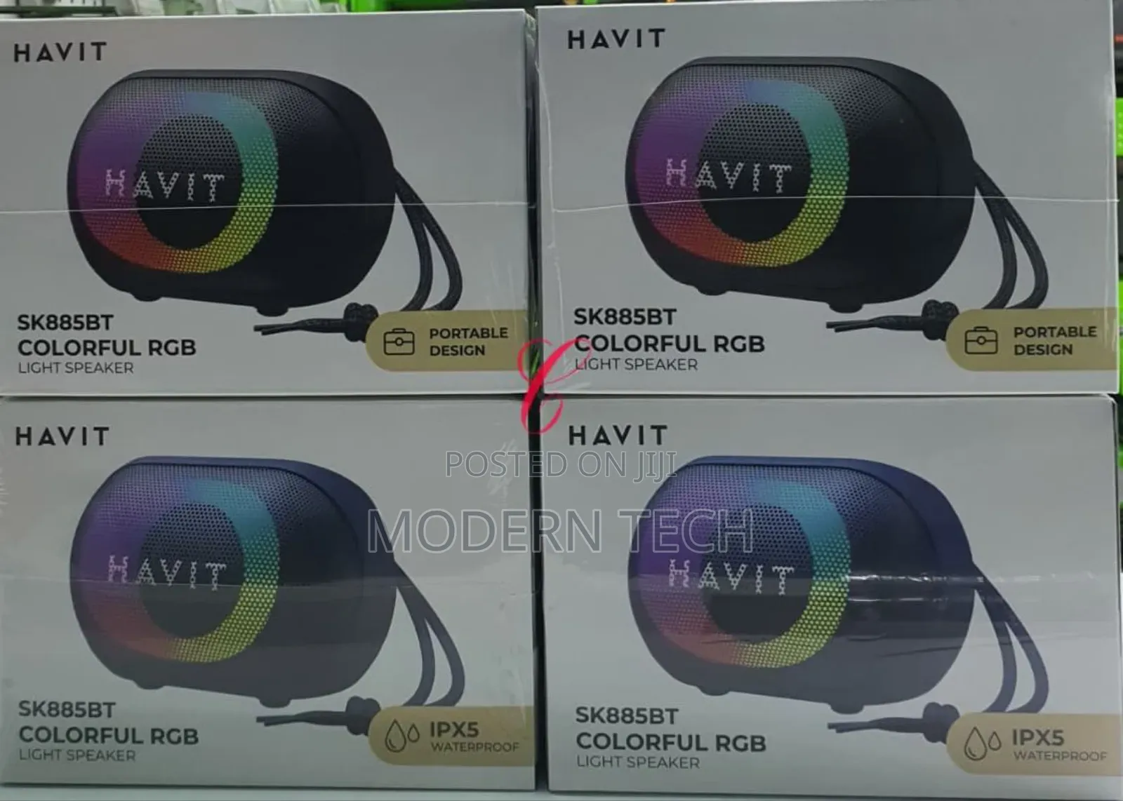 Havit Sk885bt Colourful RGB Light 8w Bluetooth Speaker