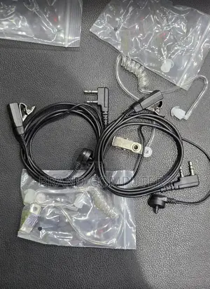 Clear Tube Coiled Fbi Baofeng Earpiece for Walkie Talkies