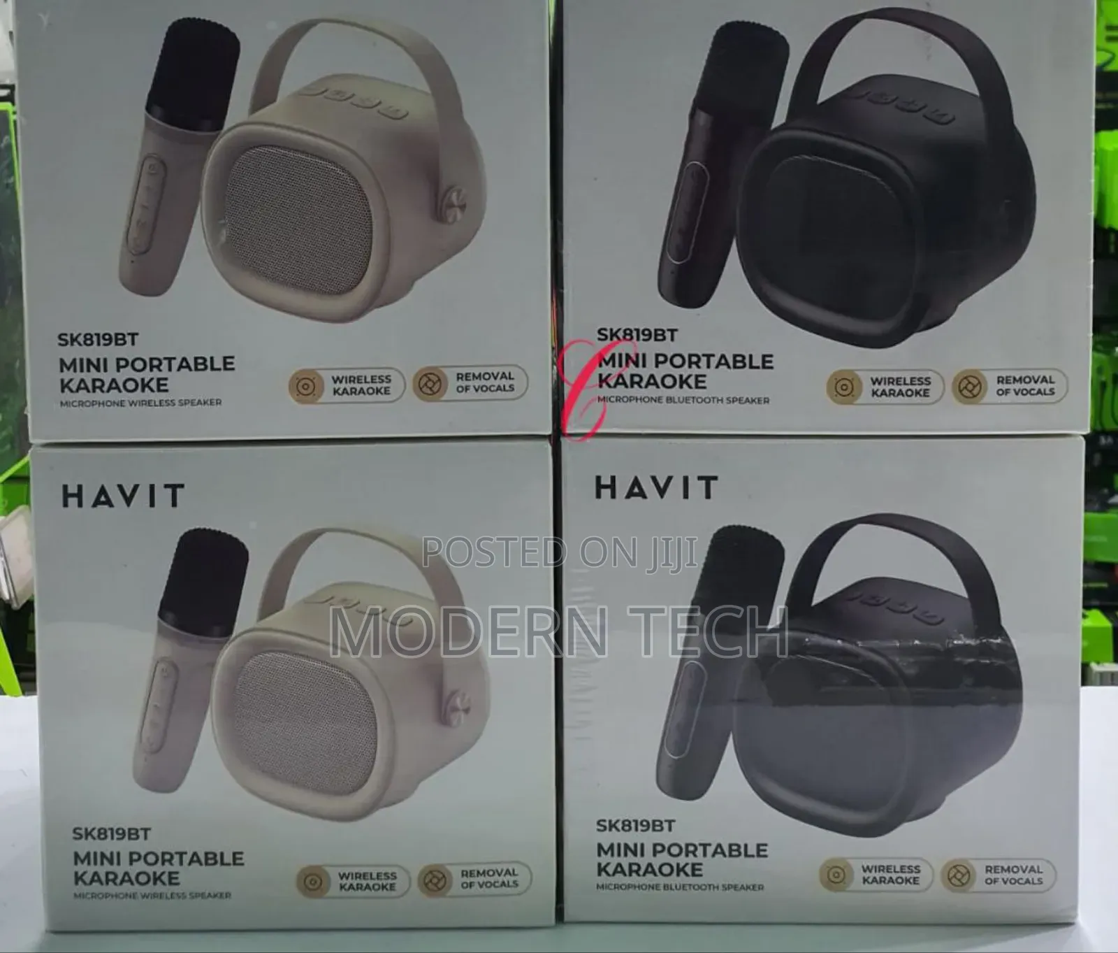 Havit Sk819bt Mini Portable Karaoke Bluetooth Speaker With Microphone