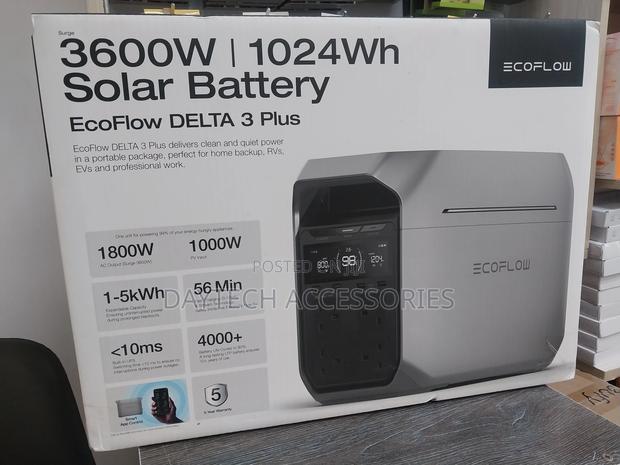Ecoflow Delta 3 Plus – Portable Power Station (1024wh, 1800w)