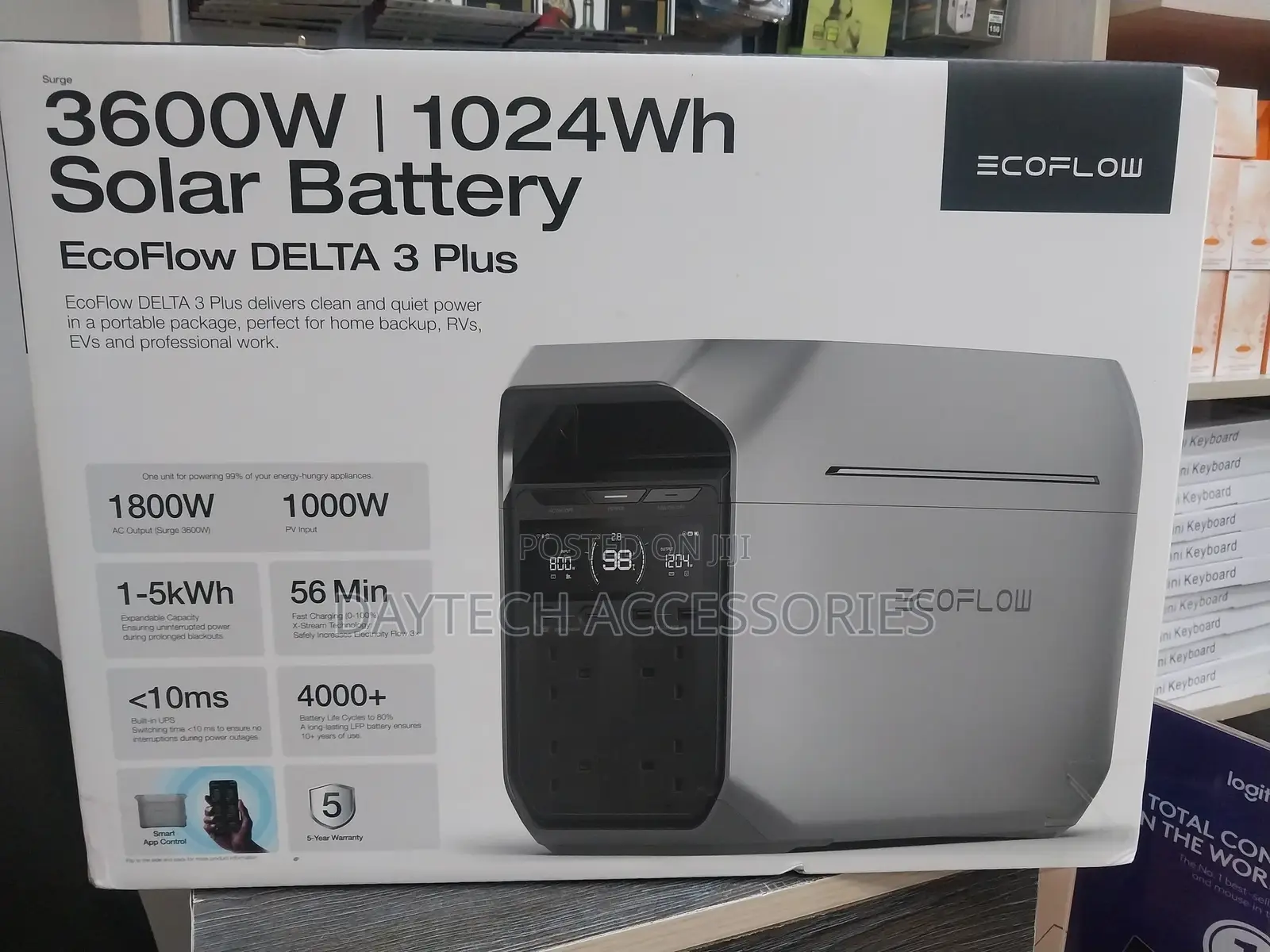 Ecoflow Delta 3 Plus – Portable Power Station (1024wh, 1800w)