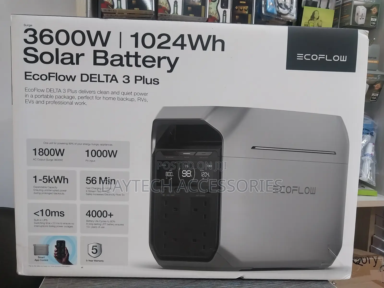 Ecoflow Delta 3 Plus – Portable Power Station (1024wh, 1800w)
