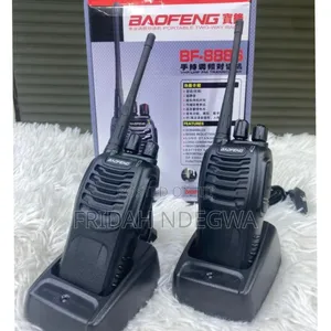 S Uhf 2-Way Radio Handheld Walkie Talkie/Interphone Black