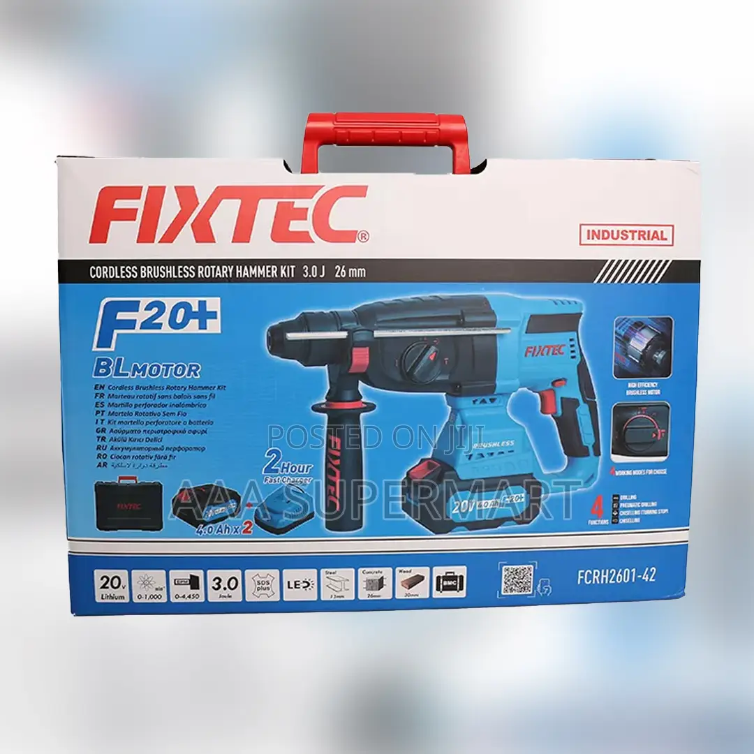 Fcrh2601-42 20v Li-ion Brushless Rotary Hammer Fixtec