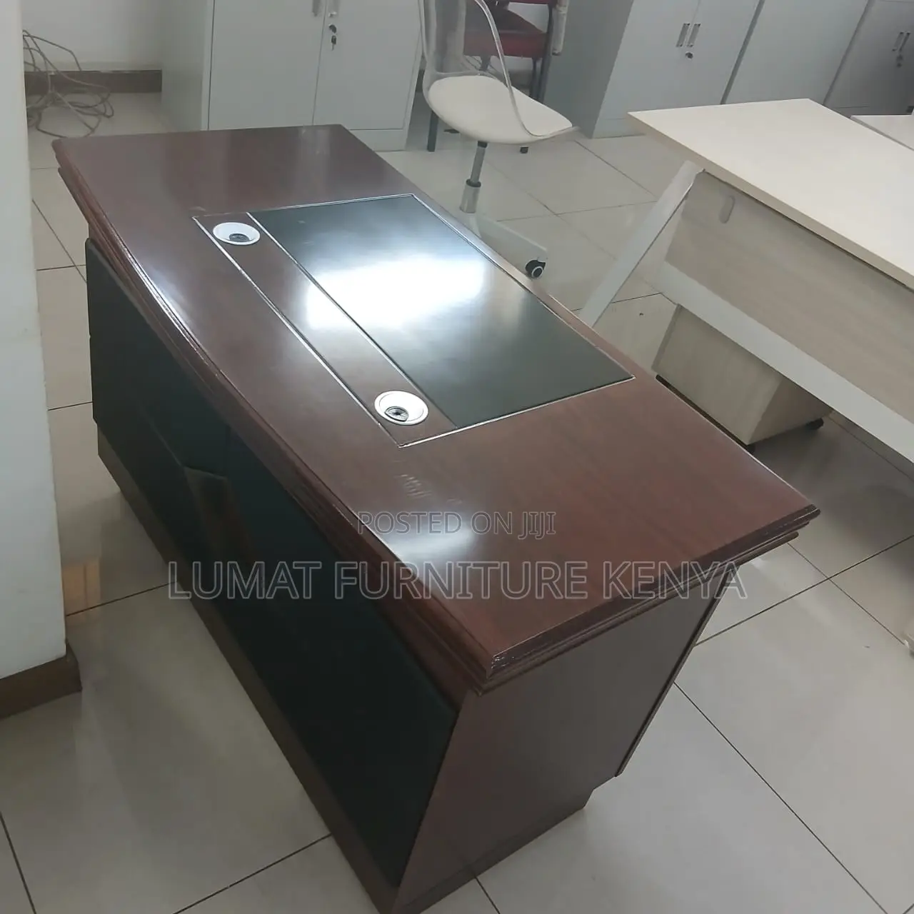 1.2m Executive Mahogany Office Desk