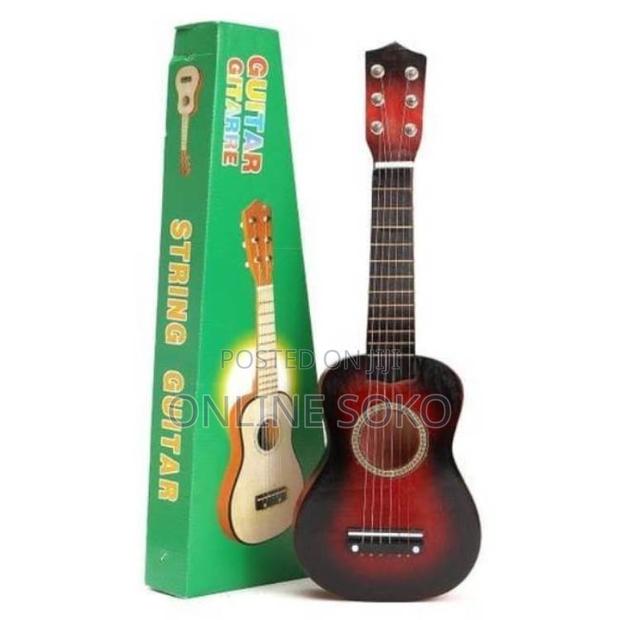 Kids Beginners 23" Acoustic 6 Stringed Acoustic Ukelele Guitar - thumbnail 4