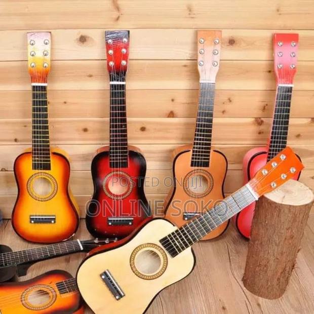 Kids Beginners 23" Acoustic 6 Stringed Acoustic Ukelele Guitar - thumbnail 5