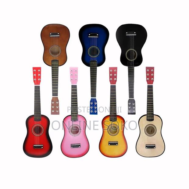 Kids Beginners 23" Acoustic 6 Stringed Acoustic Ukelele Guitar - thumbnail 6