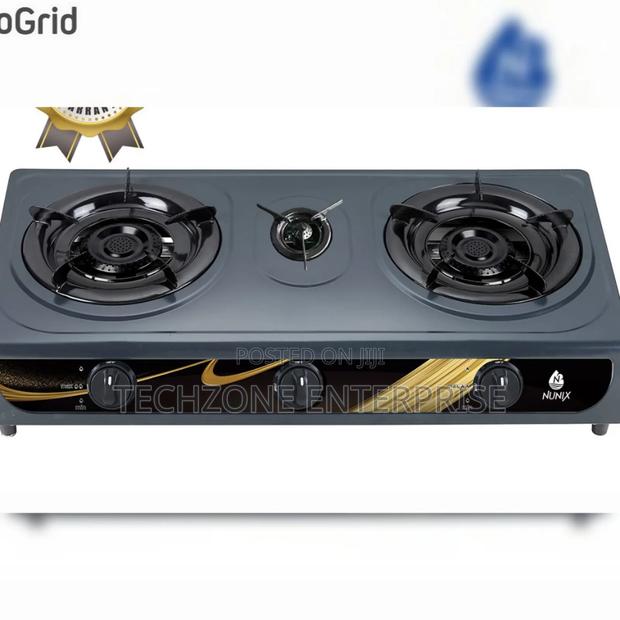 Nunix St-002 3 Burner Tabletop Gas Cooker With Auto Ignition - main view